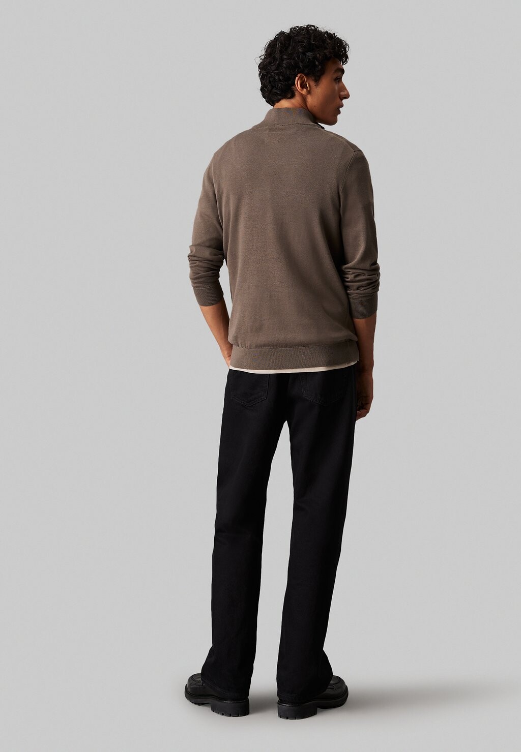 

Джемпер BLEND QUARTER ZIP Calvin Klein, коричневый
