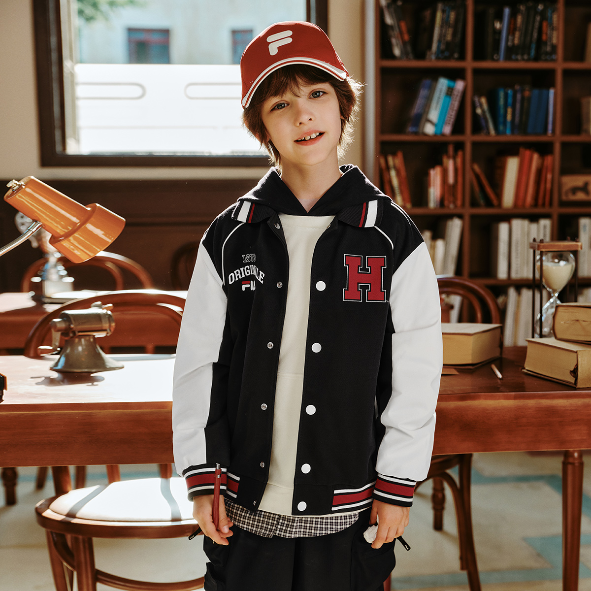 FILA KIDS Бейсбольная куртка legend blue для детей — фото 3