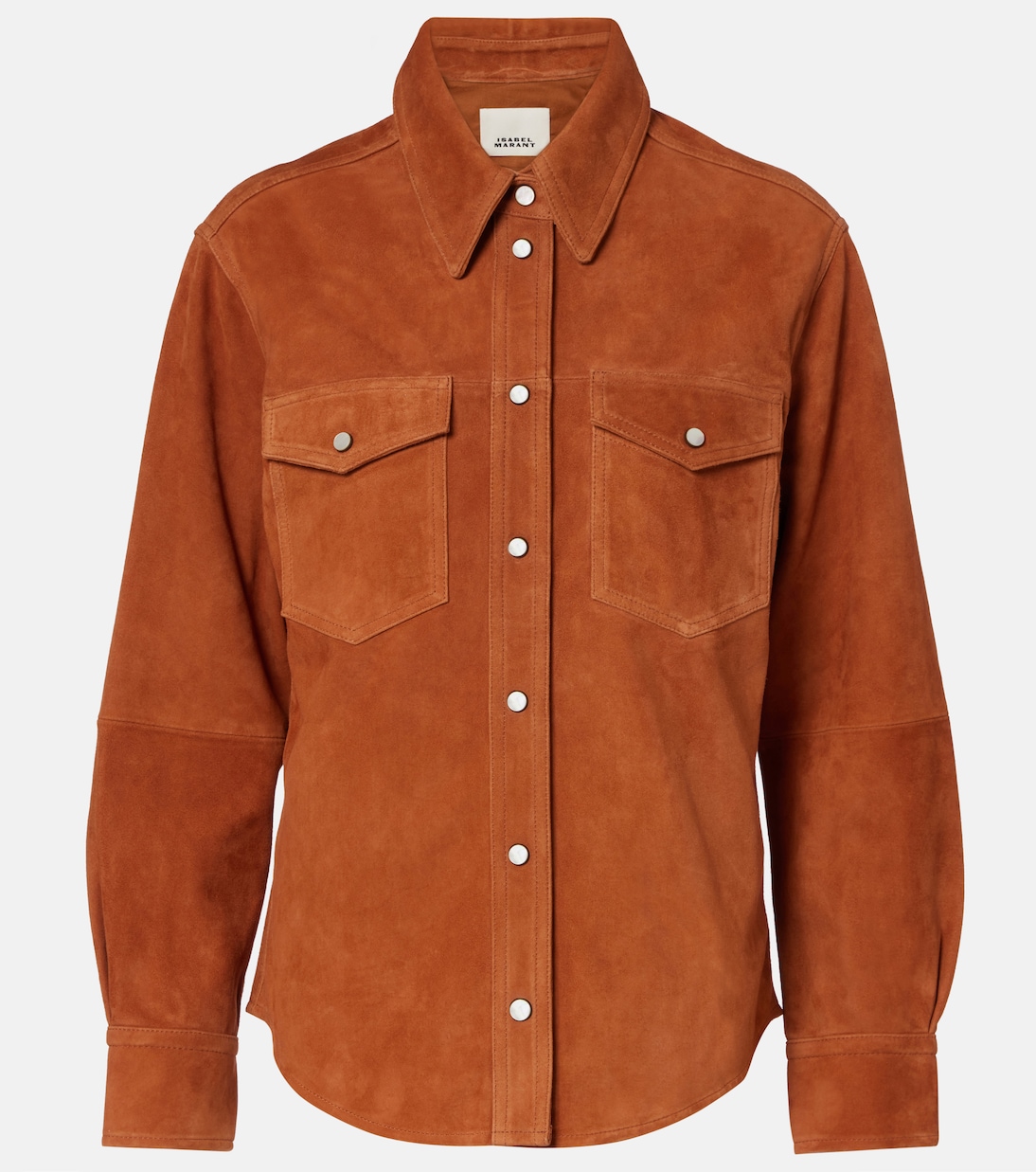 

Дельсия рубашка из замши Isabel Marant, Cognac