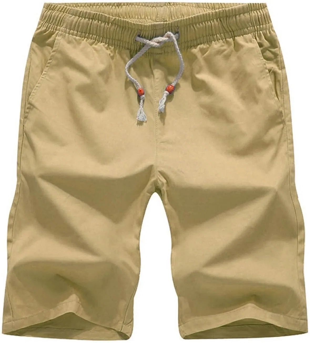 Шорты Active, Cotton Blend, Elastic Waist, Khaki — фото 2
