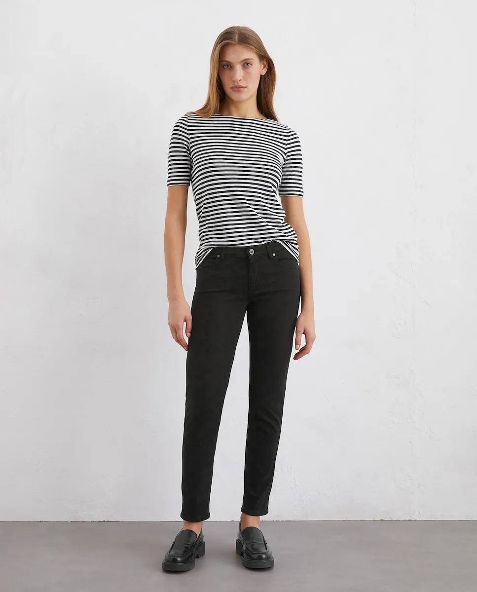 

Женские брюки модели Lulea slim из смеси лиоцелла и хлопка MARC O'POLO, черный