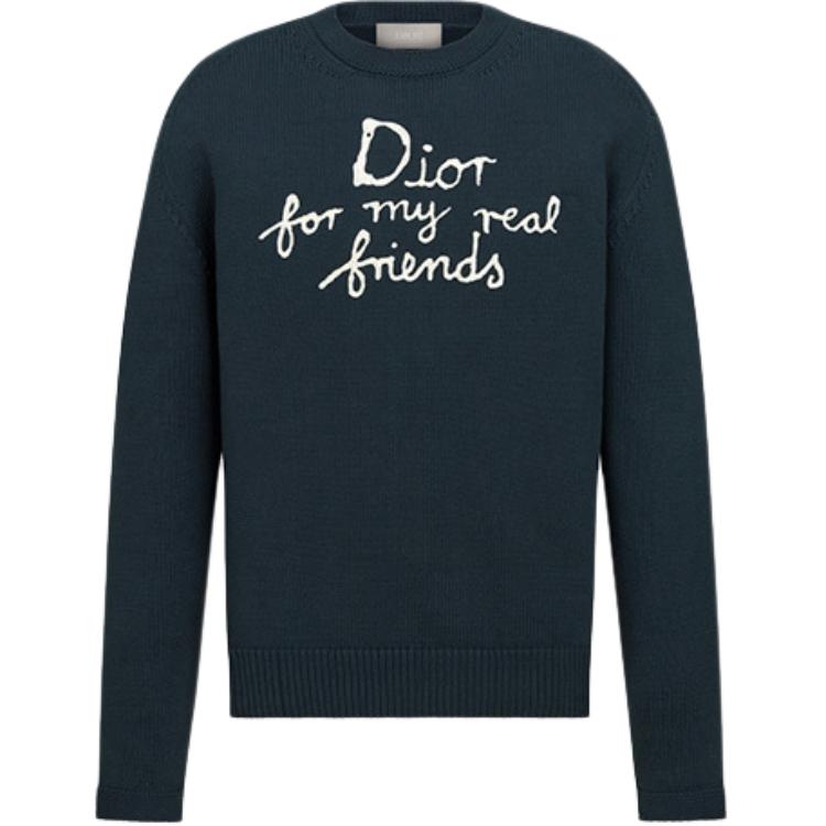 

Толстовка с логотипом Homme вязка DIOR, синий