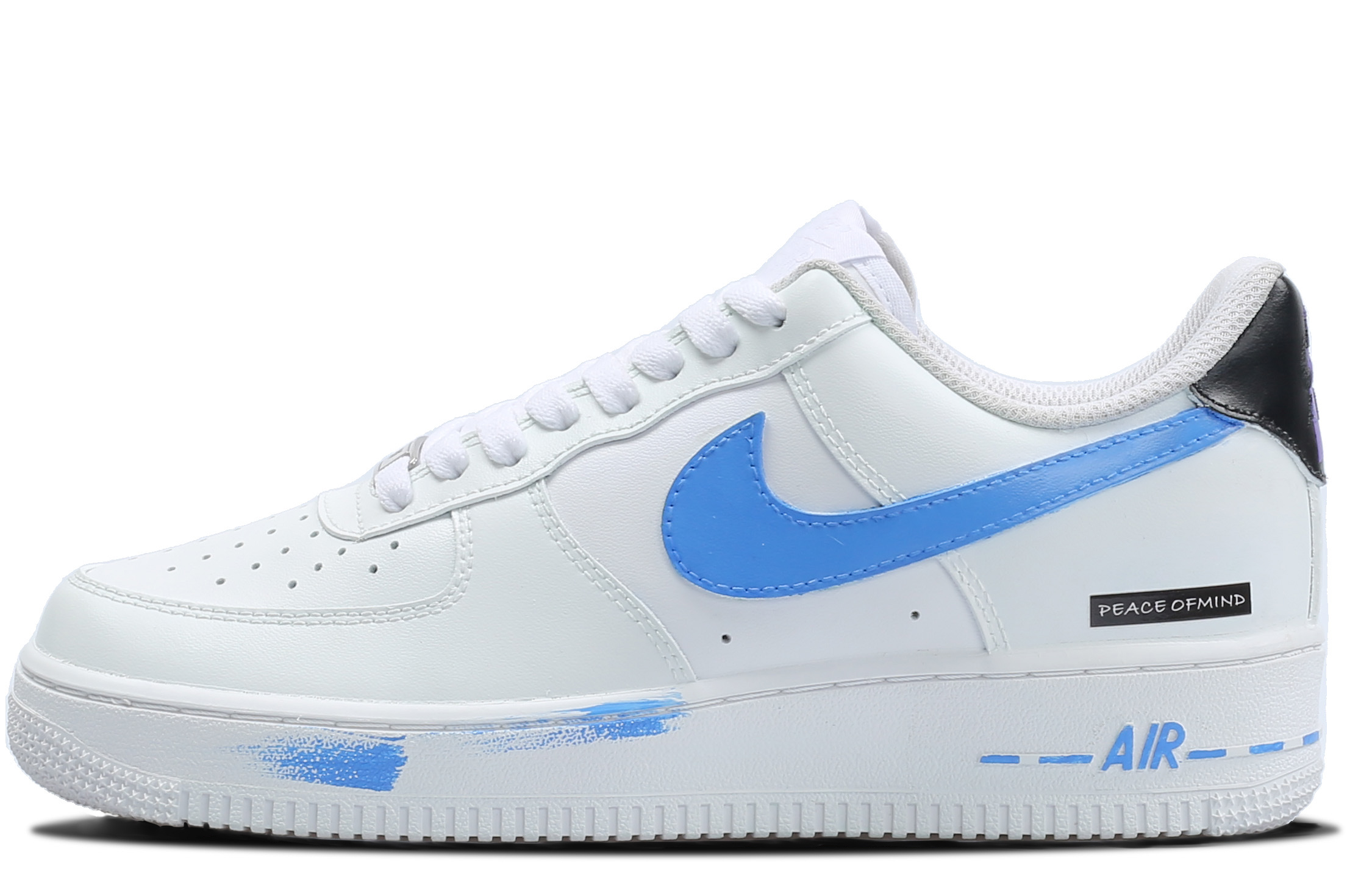 

Nike Air Force 1 07 устойчивые к истиранию увеличивающие рост низкие скейтборд кроссовки мужские white blue
