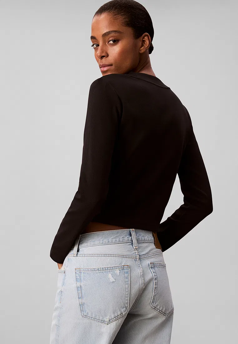 Футболка, Monogram, Calvin Klein Jeans, черный — фото 2