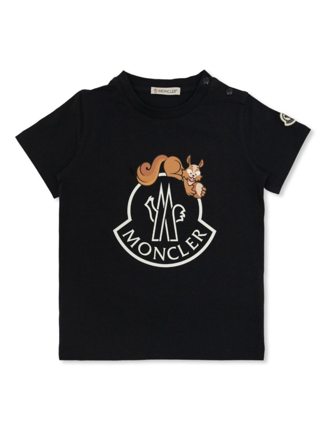 

Moncler Enfant футболка с логотипом, черный