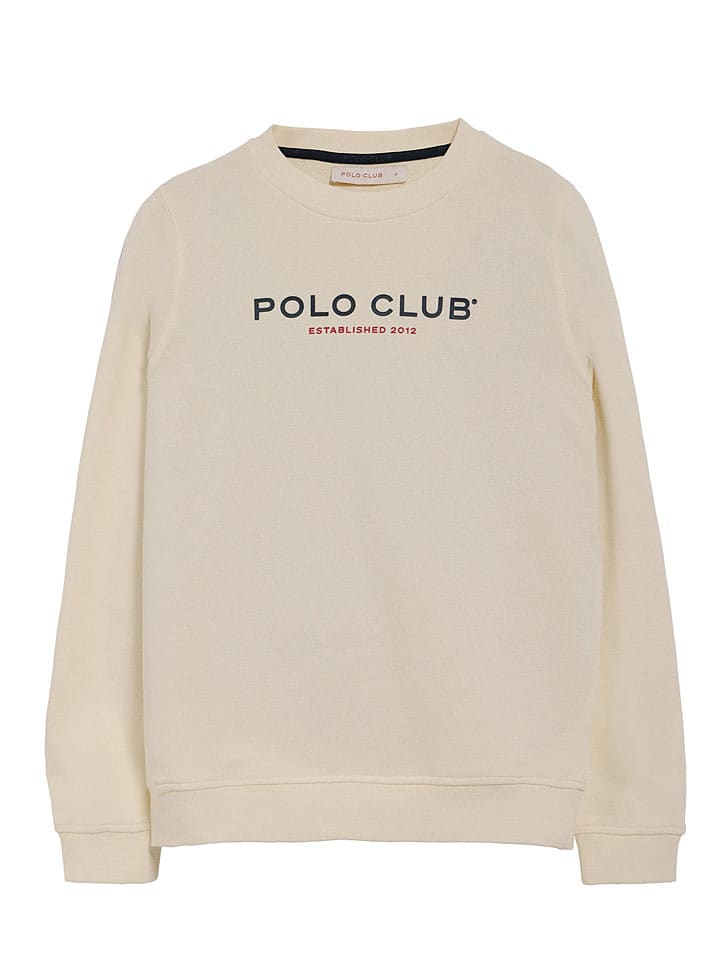 

Polo Club Свитшот кремового цвета, Бежевый, Polo Club Свитшот кремового цвета