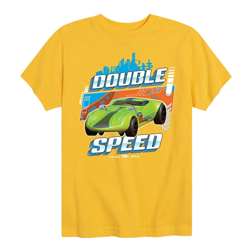 

Футболка Hot Wheels с рисунком Double Speed ​​для мальчиков 8–20 лет, желтый