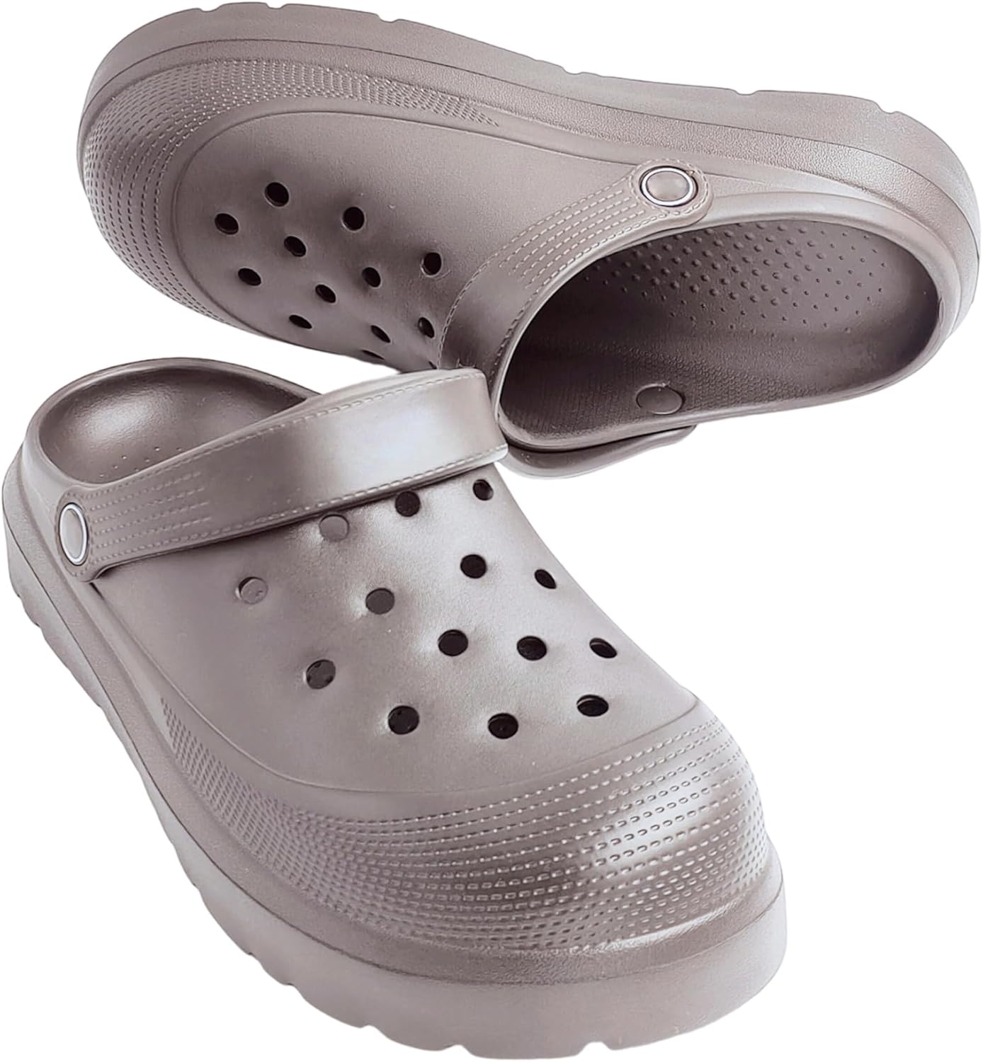 

Дышащие сабо PXPUIQ - легкие и противоскользящие шлепанцы для дома, сада и пляжа для женщин и мужчин - модные унисекс-сандалии для комфортной носки, Dark Chestnut