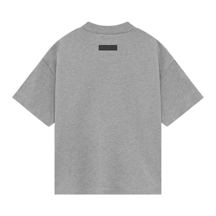 Футболка Fear of God Essentials Kids Short-Sleeve Tee, цвет Dark Heather Oatmeal — фото 2