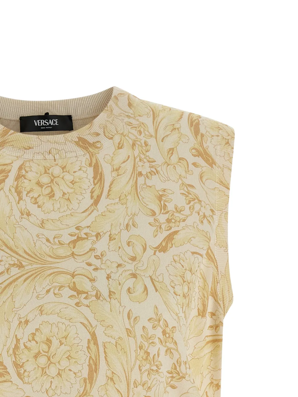 Жилет с узором Barocco Versace, золотой — фото 3