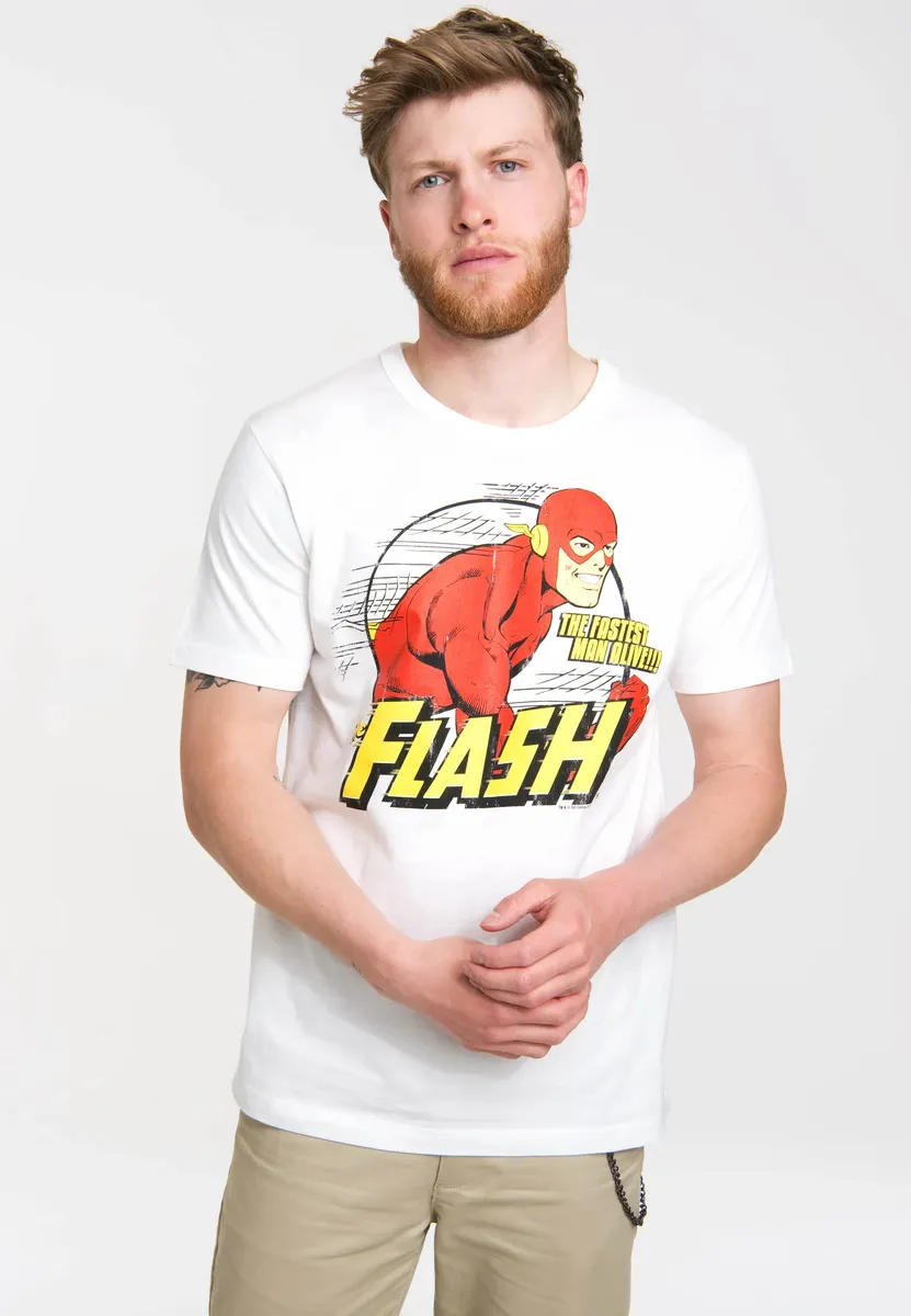 

Logoshirt Футболка "Der Rote Blitz" с классным принтом спереди, белый