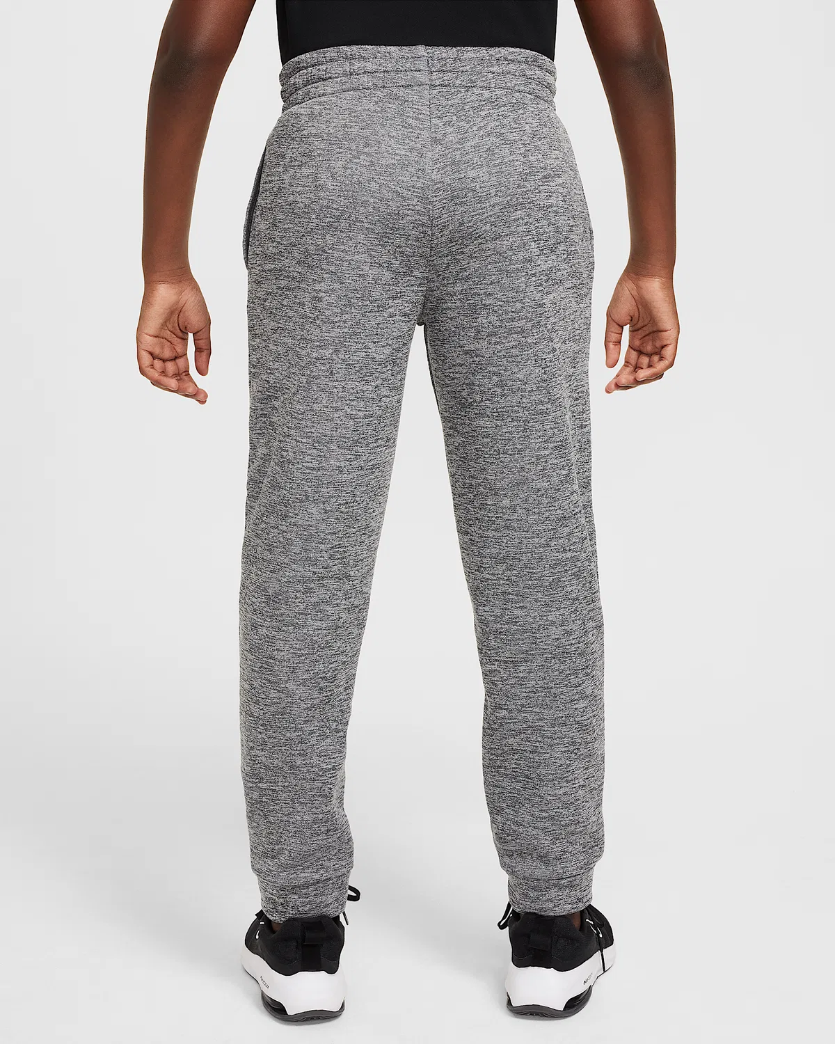 Детские спортивные штаны Nike Therma-FIT Big Kids' Multi Stain Repel, Dark Grey/Heather/Photon Dust/White — фото 2