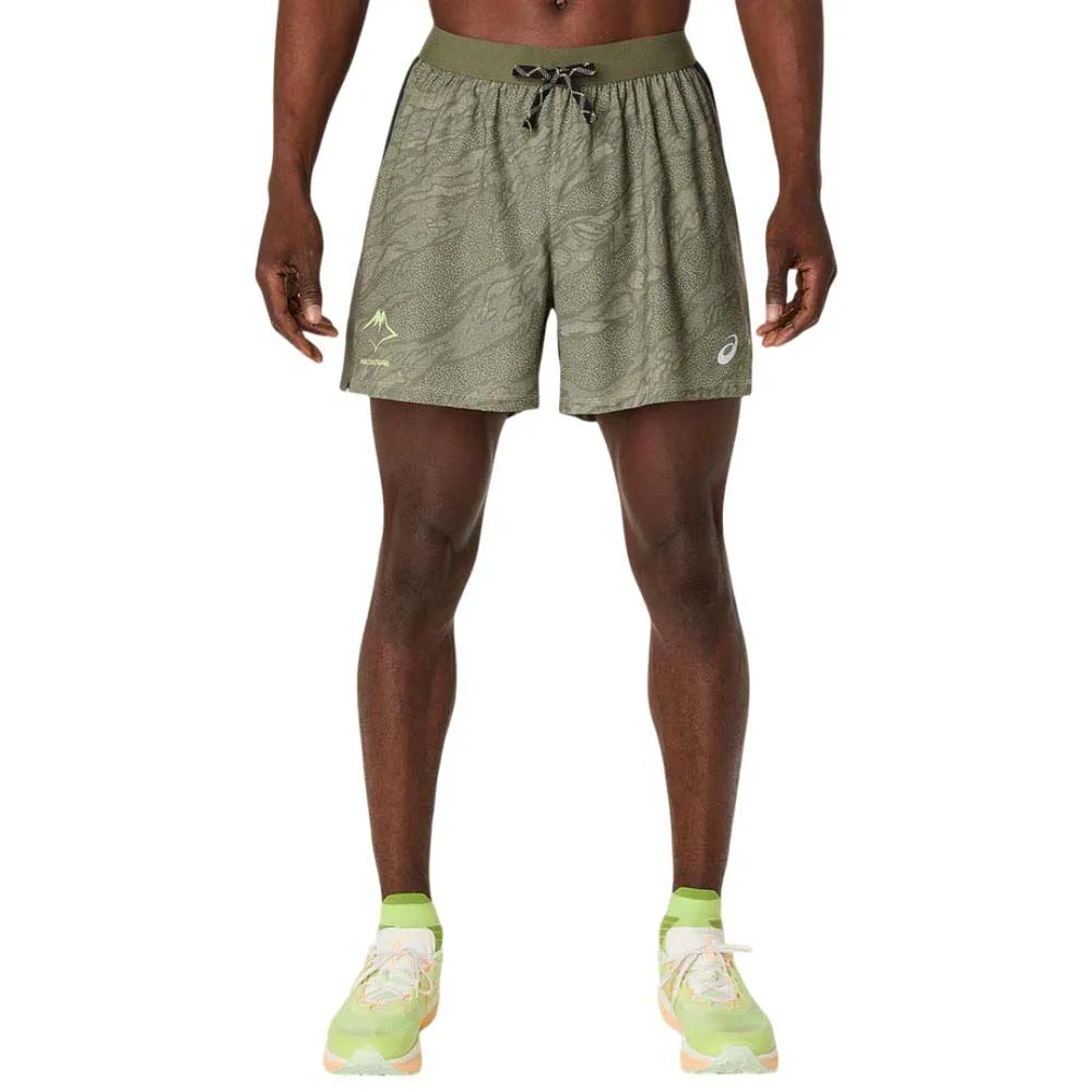 

Шорты Asics Fujitrail All Over Print 5In, зеленый