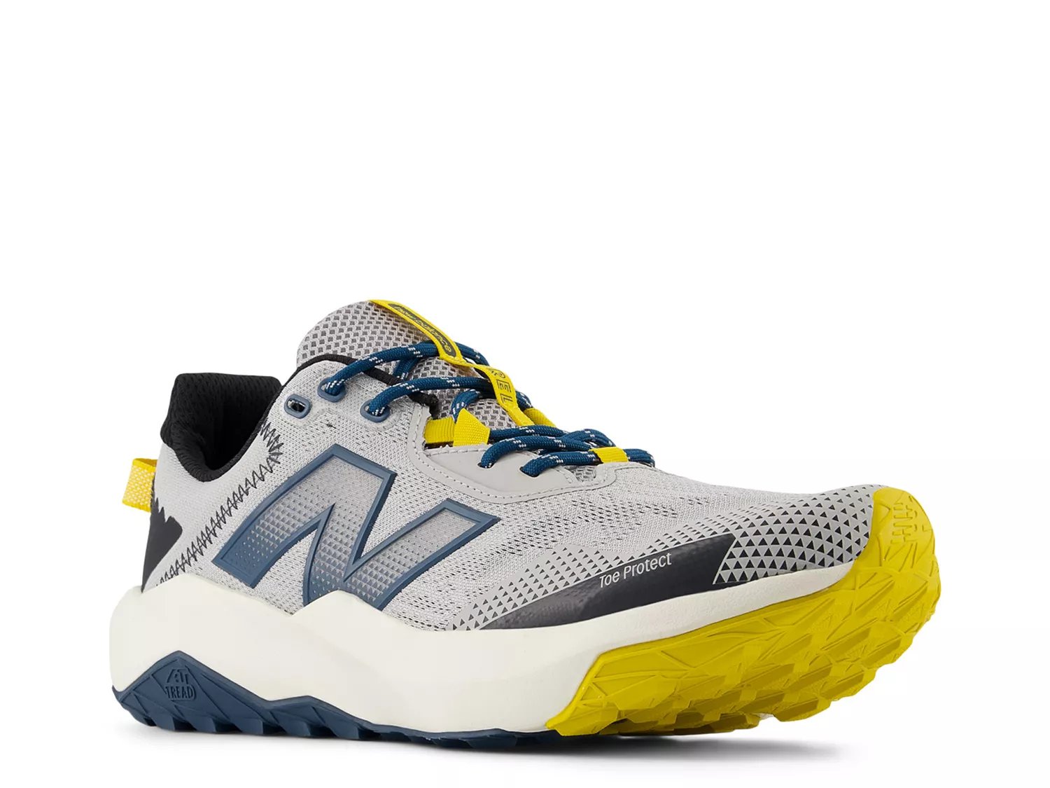 

Кроссовки New Balance Dynasoft Nitrel v6 Trail Running Shoe - Men's, серый/синий/желтый