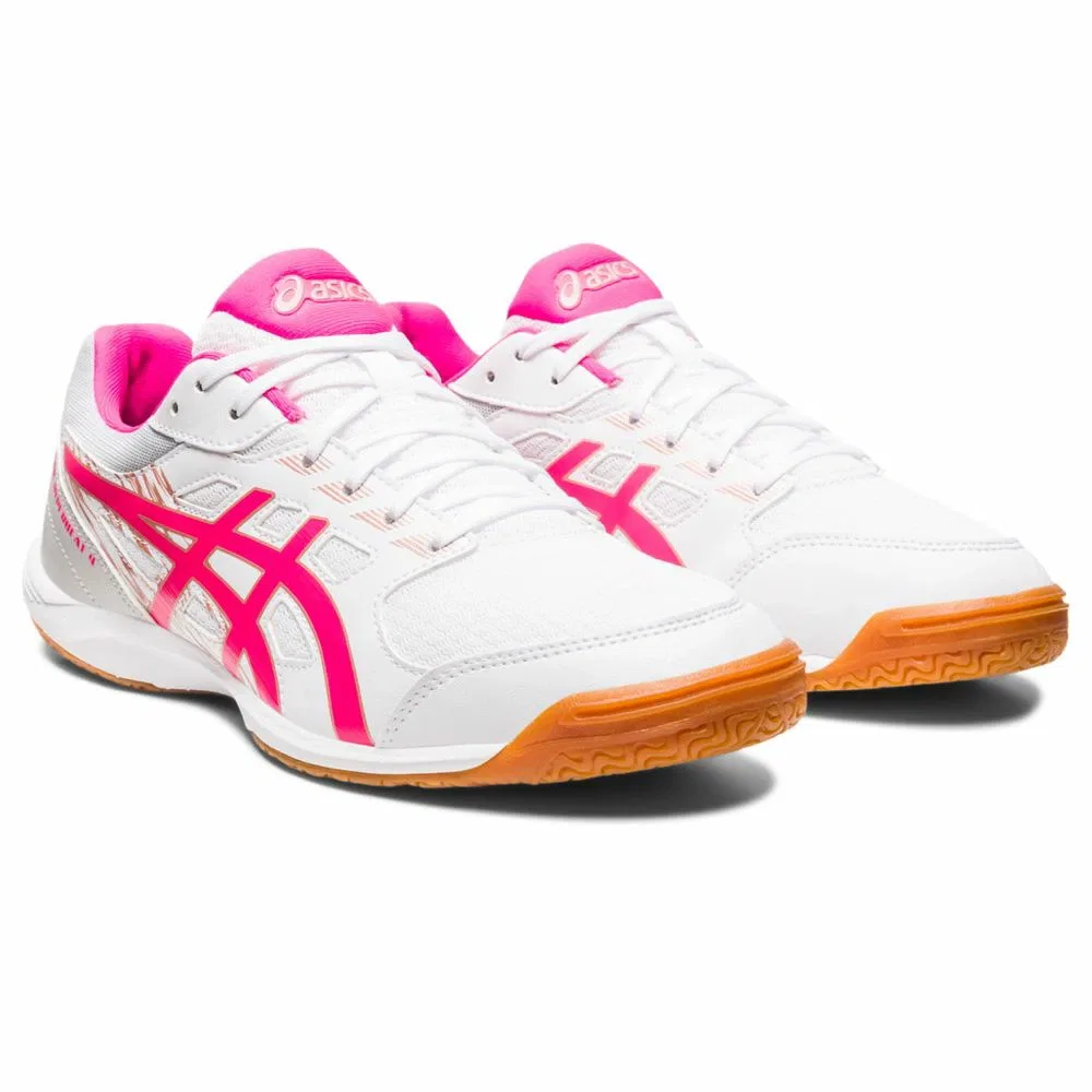 Унисекс кроссовки для настольного тенниса «Attack Hyperbeat 4» от ASICS, White-Mblue (100) — фото 4