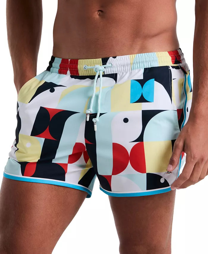 

Мужские плавки Dolphin Slim Fit с завязками, 4" Original Penguin, синий