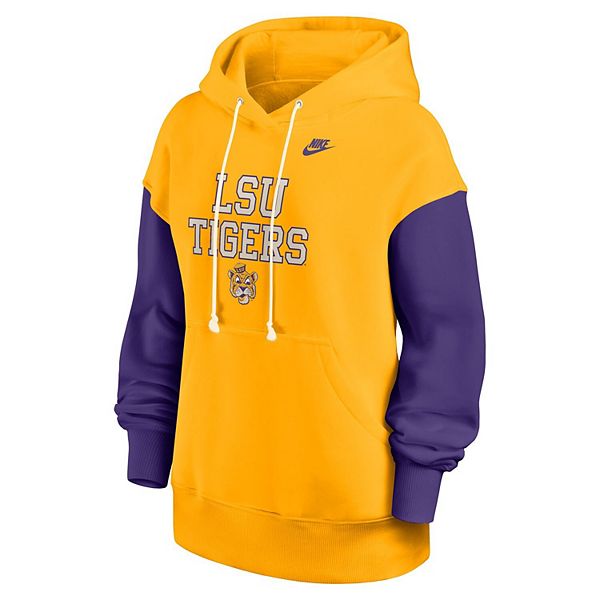 Женский оверсайз худи legacy phoenix lsu tigers золото/фиолетовый Nike — фото 3