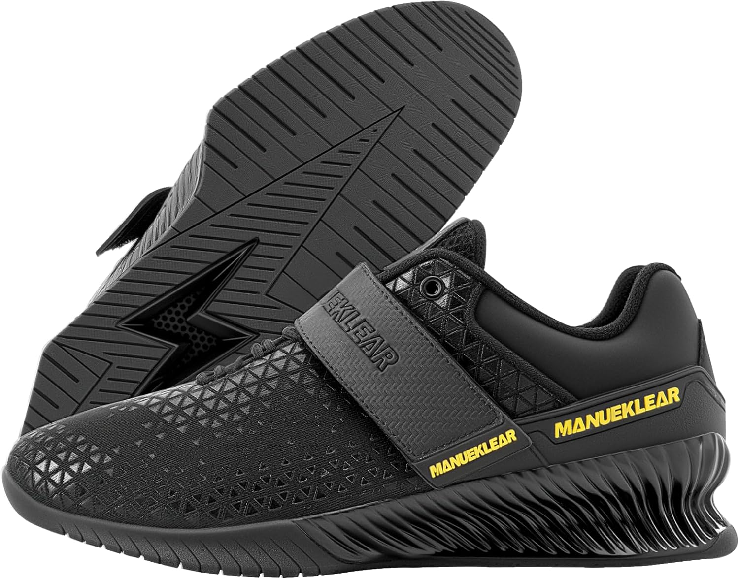 

Кроссовки MANUEKLEAR Deadlift Shoes, Strong Anti-Slip Lifting Shoes for Men, Professional Training Weightlifting Shoes for Men and Women, Squat Shoes for Powerlifting with Rubber Non-Slip Sole M Manueklear, черный