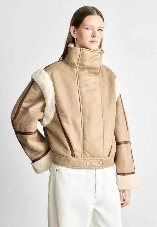 Куртка Cheerlea faux leather Boss, цвет ржавчина/медь
