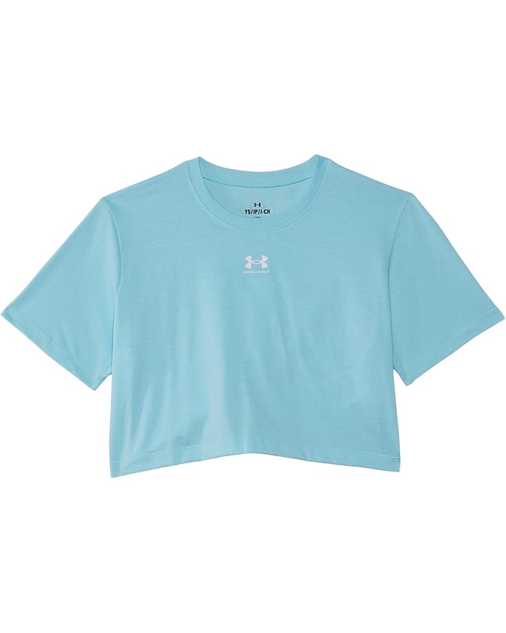 

Футболка Under Armour Kids Rival Short Sleeve T-Shirt, цвет Stream/White