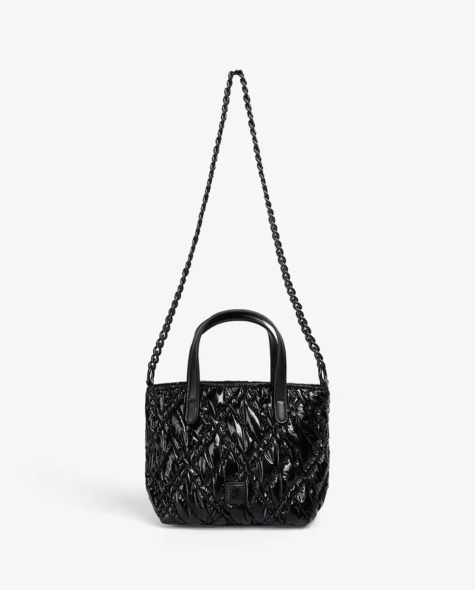 

Блестящая сумка через плечо Scalpers, черный