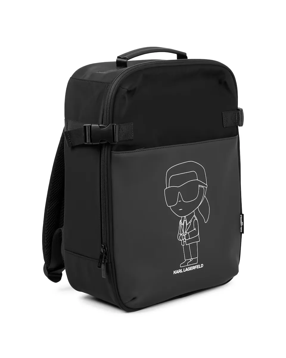 

Рюкзак для мальчика с иллюстрацией спереди Karl Lagerfeld Kids, чёрный