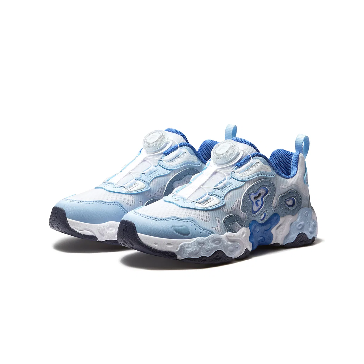 Кроссовки для бега Heritage FHT Mesh FILA KIDS бело-голубые — фото 4