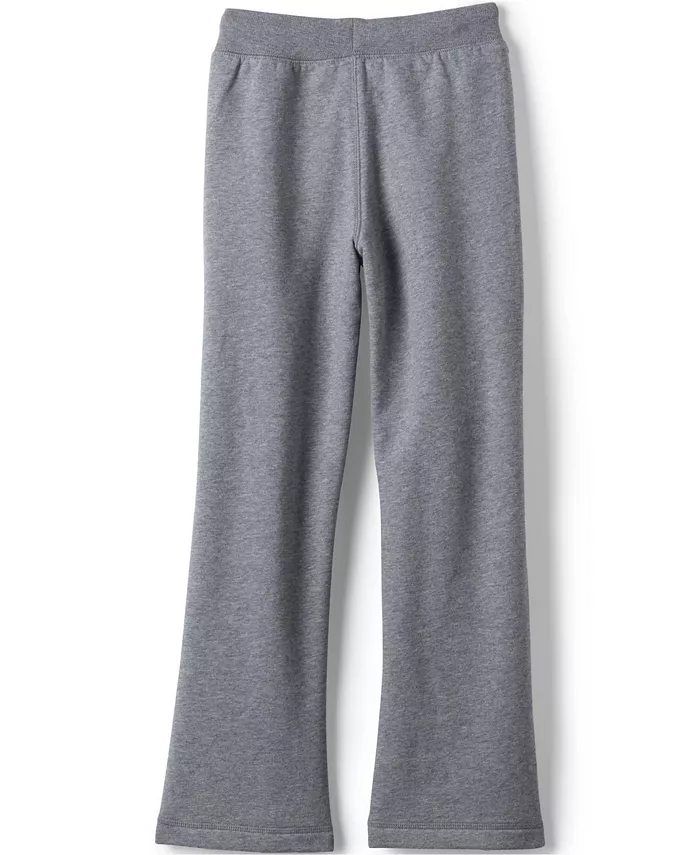 Школьная форма, детские спортивные штаны для девочек Lands' End, серый — фото 3
