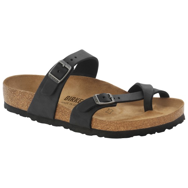 Сандалии Birkenstock Mayari Oiled Leather, черный — фото 3