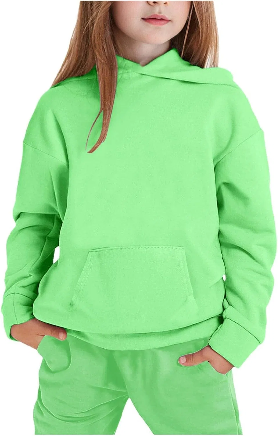 Детский спортивный костюм из полиэстера, 2 предмета, Light Green — фото 2