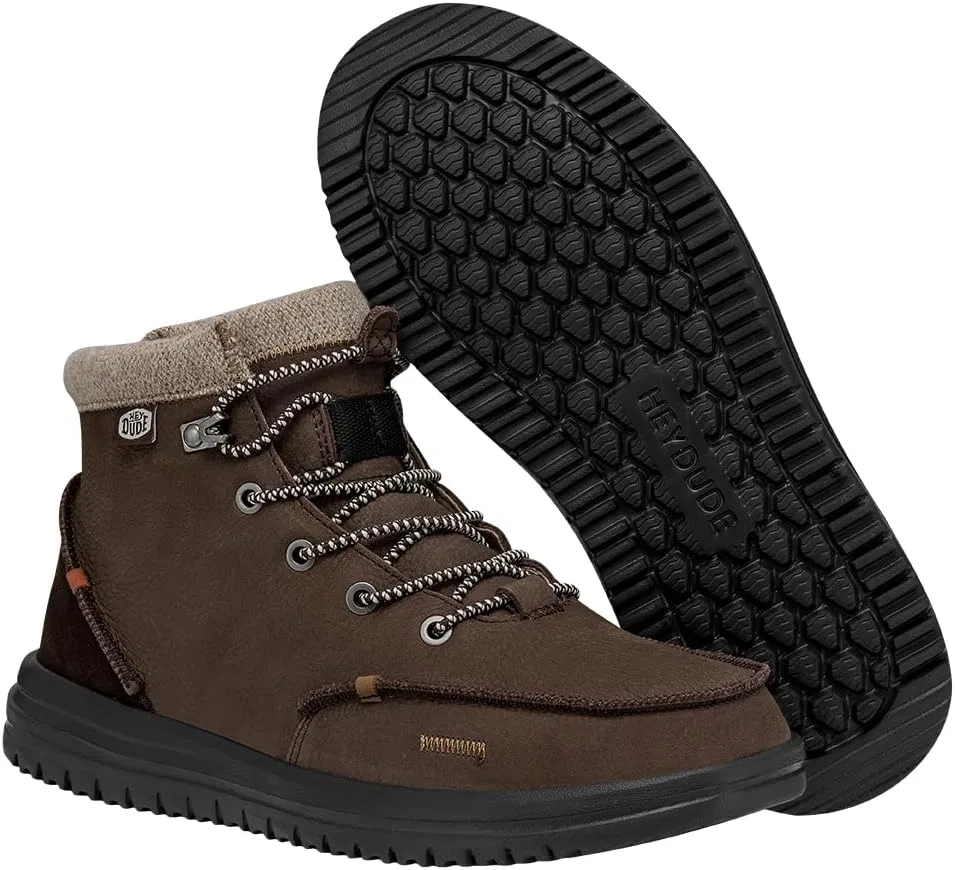 Сапоги мужские HEYDUDE Bradley, Leather Brown — фото 4