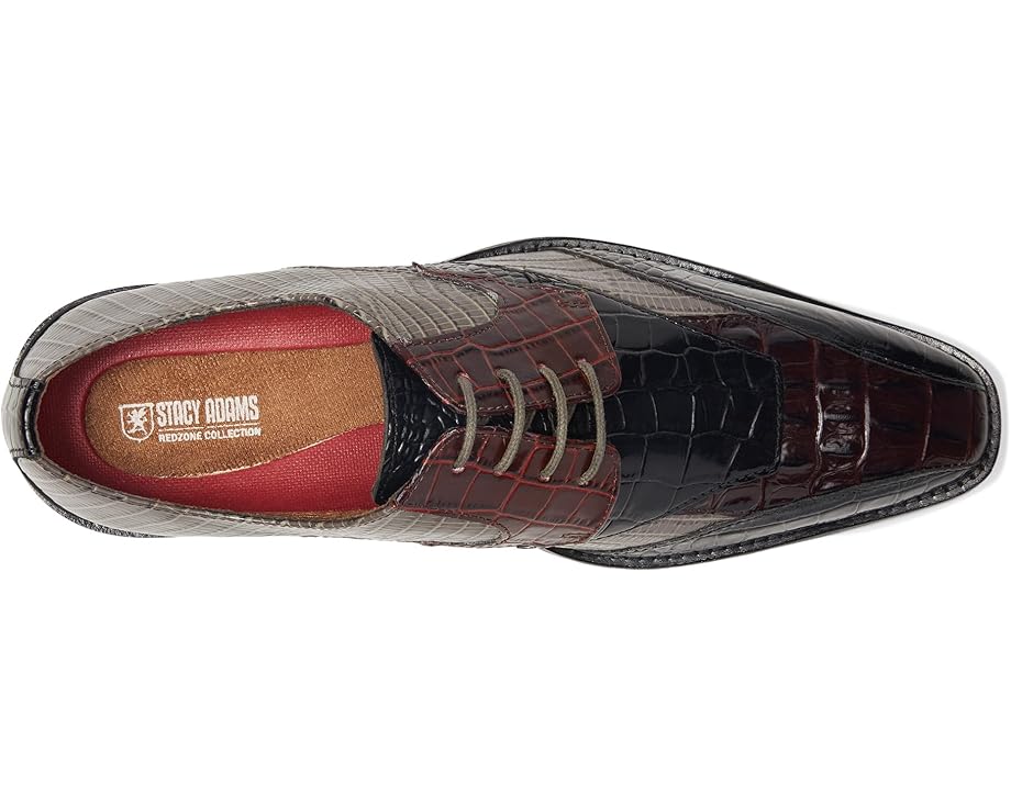 Мужские оксфорды Stacy Adams Tristano Bike Toe, Burgundy Multi — фото 2