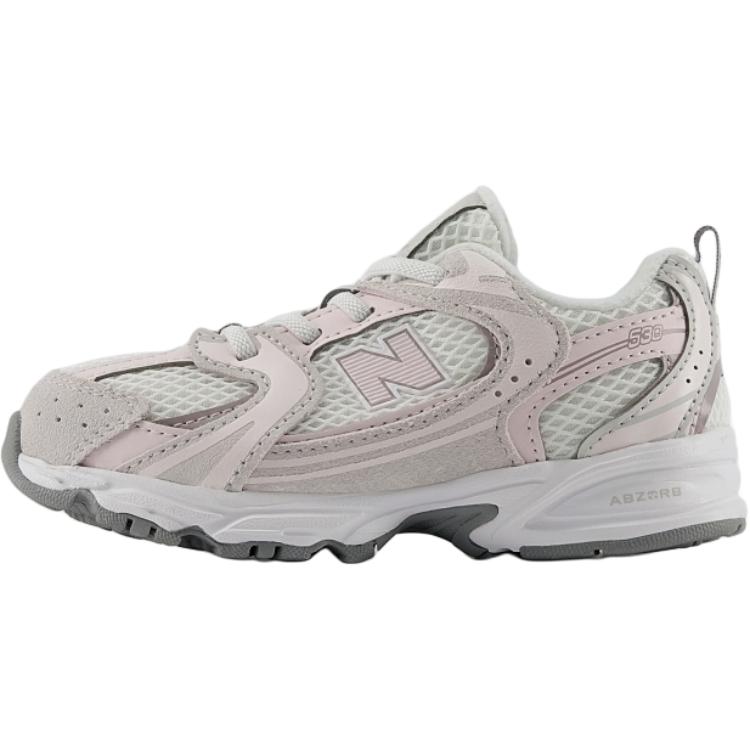 

New Balance NB 530 Mid top Toddler Shoes Gray Pink Infant And Toddler