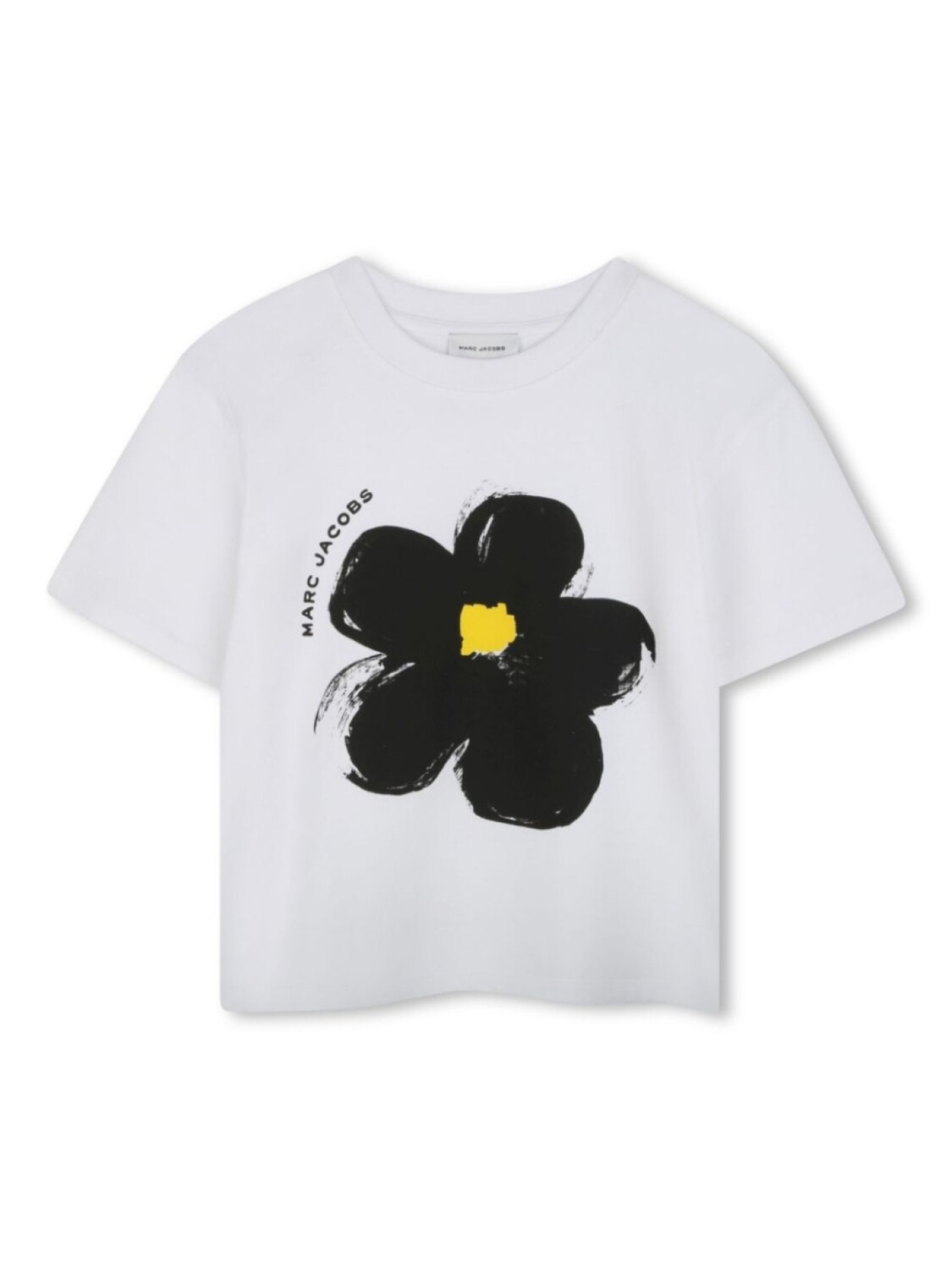 

Marc Jacobs Kids футболка с цветочным принтом, белый