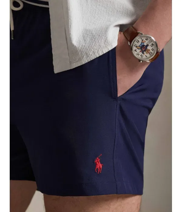 Пляжные шорты slim fit Polo Ralph Lauren, темно-синий — фото 4