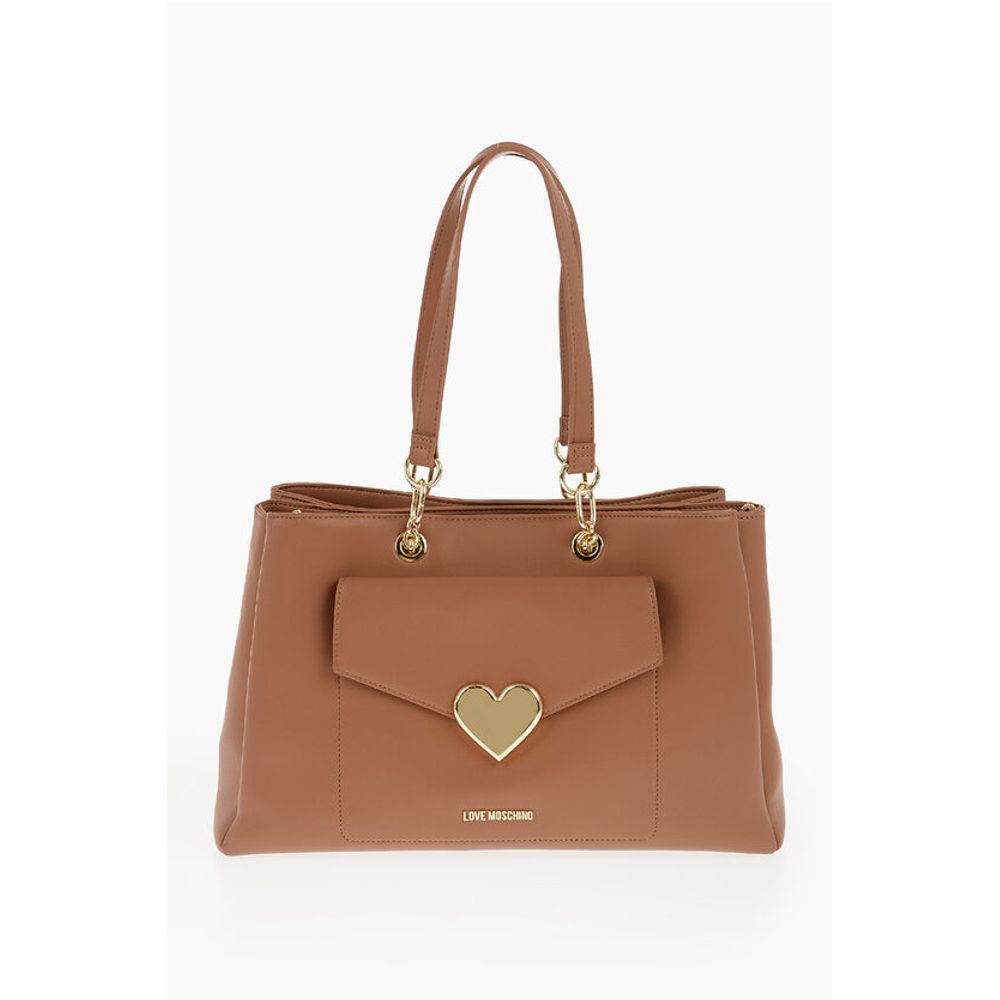

Сумка-тоут LOVE из искусственной кожи с золотым логотипом Moschino, Brown