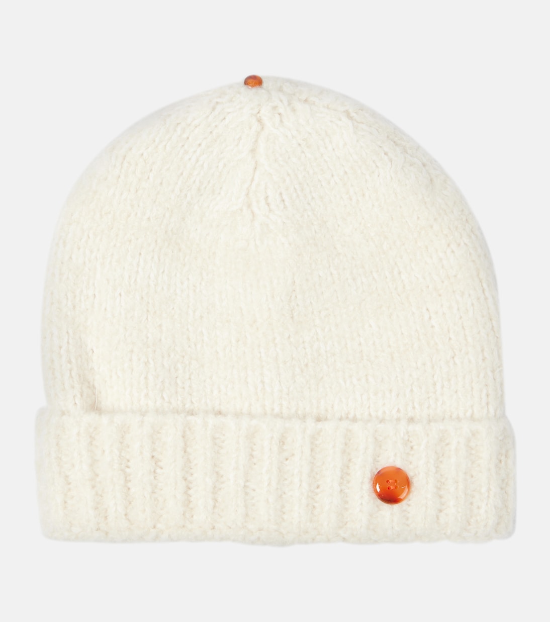 

Вязаная шапка из кашемира с рубчиком Wind God's True Cashmere, Pearl / Carnelian