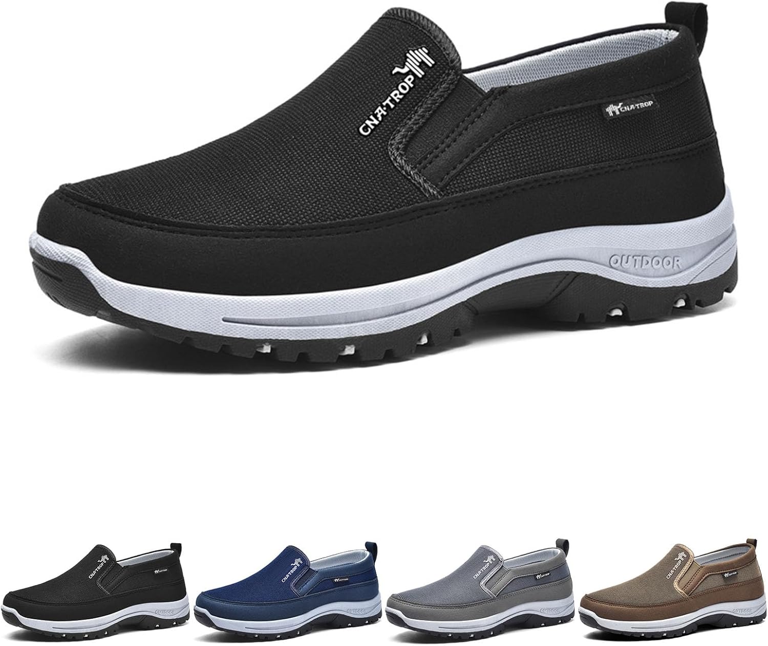 

Мужские кроссовки Generic Auguscare, мужские эспадрильи с поддержкой свода стопы, уличная обувь для отдыха с не скользящей подошвой, ортопедические спортивные кроссовки, плоские прогулочные кроссовки, черный