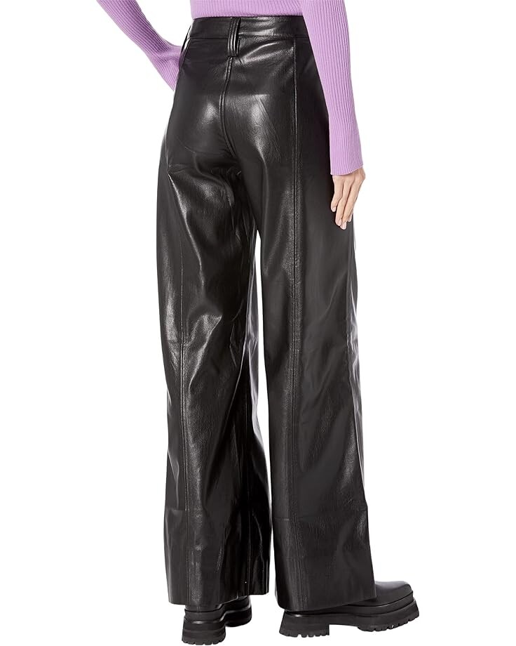 

Брюки 7 For All Mankind Faux Leather Easy Trousers, цвет Jet Set