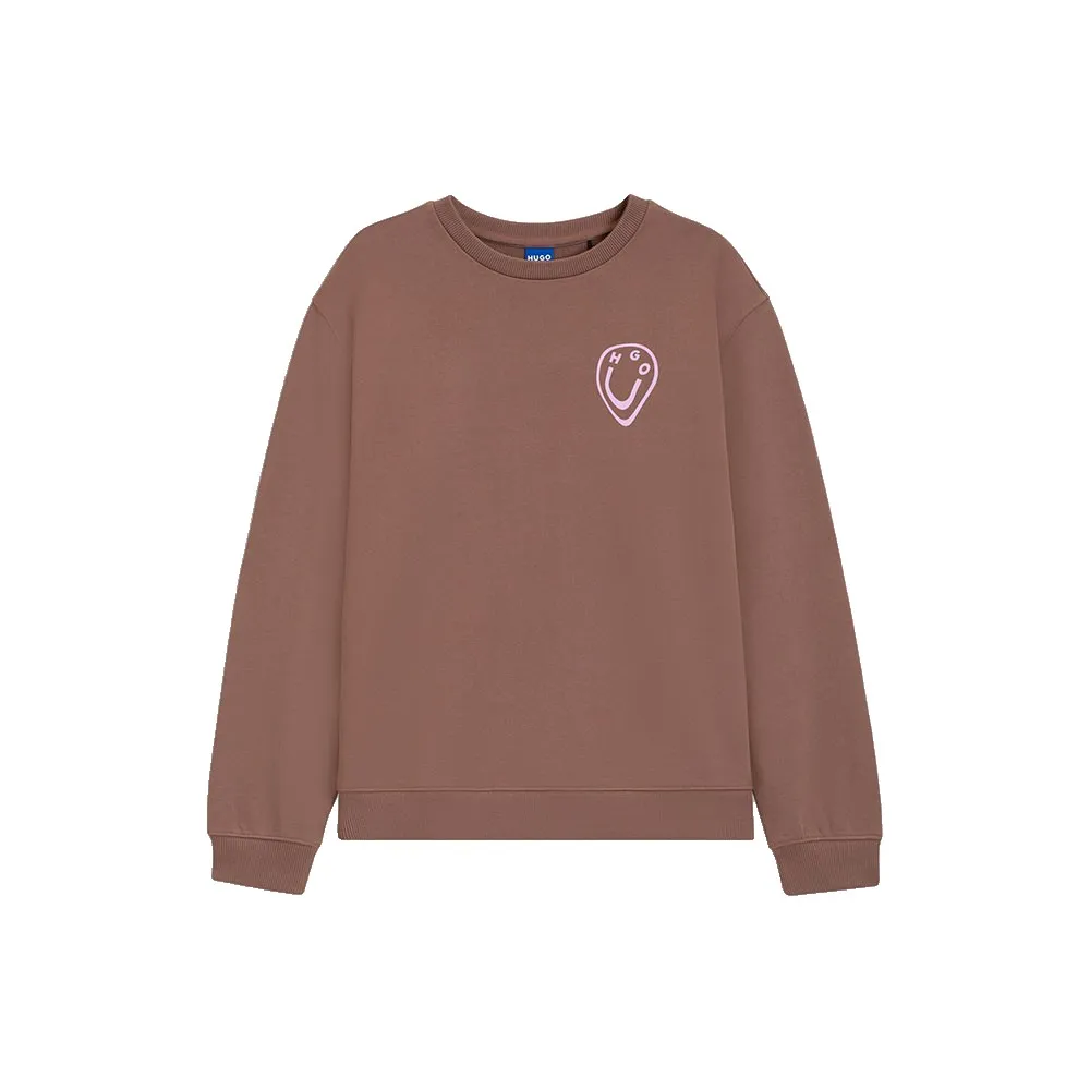 

Толстовка HUGO 50545052 Oversized BLUE, коричневый