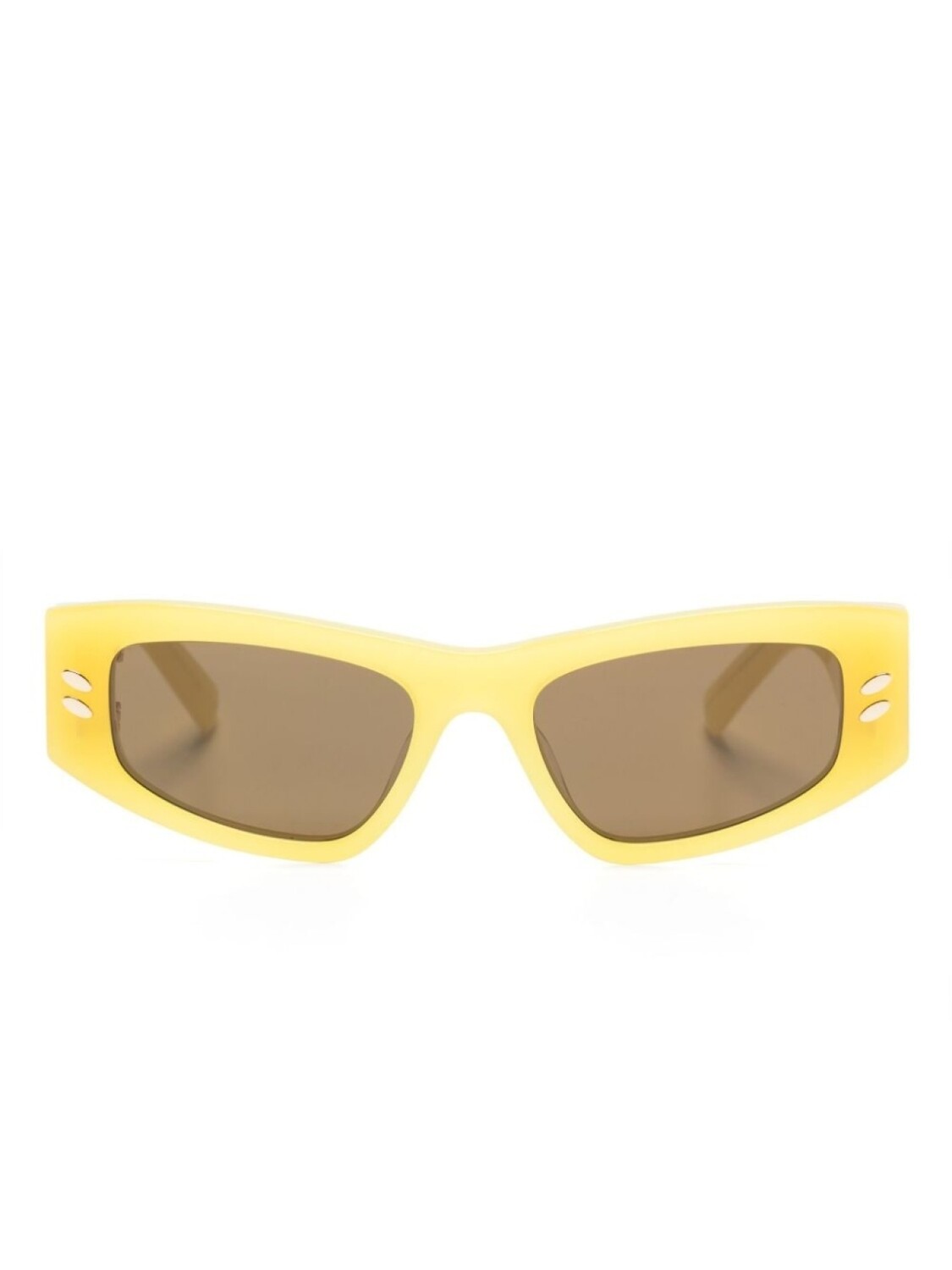 

Stella McCartney Eyewear солнцезащитные очки Falabella в прямоугольной оправе, желтый