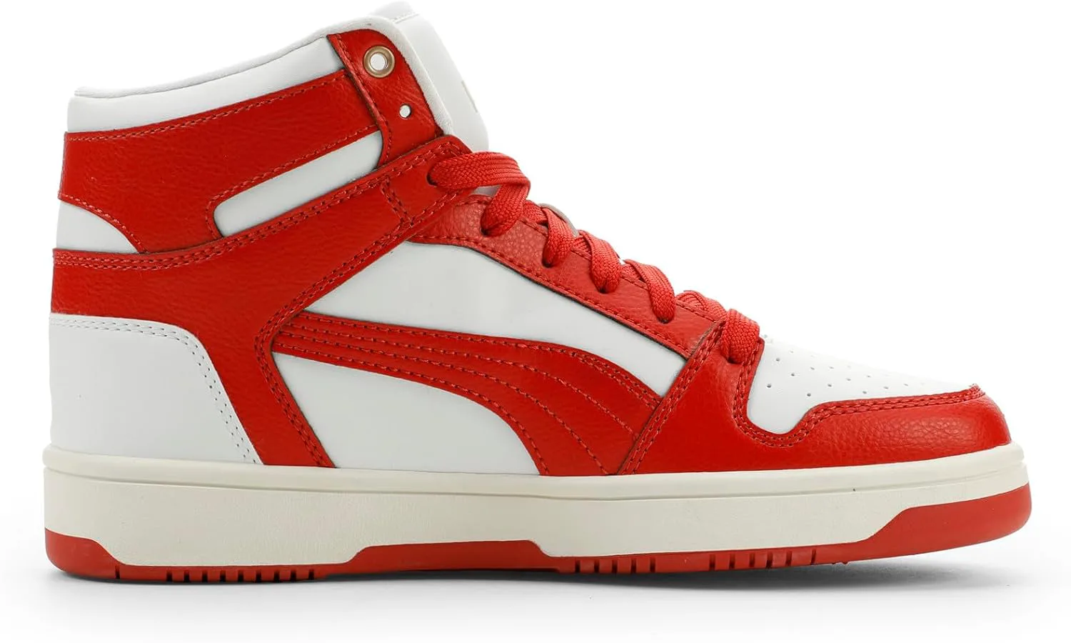 Женские кроссовки Puma Rebound Layup Luster Mid, белый/золотой — фото 4