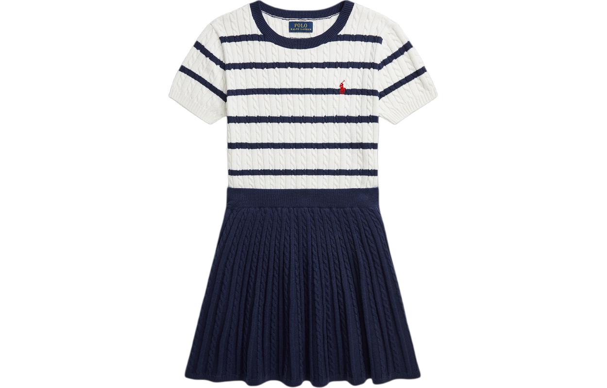 Детский комплект с юбкой SS24 Polo Ralph Lauren, темно-синий — фото 3