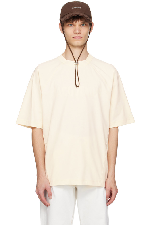 

Классическая футболка 'le t-shirt typo' Jacquemus, бежевый
