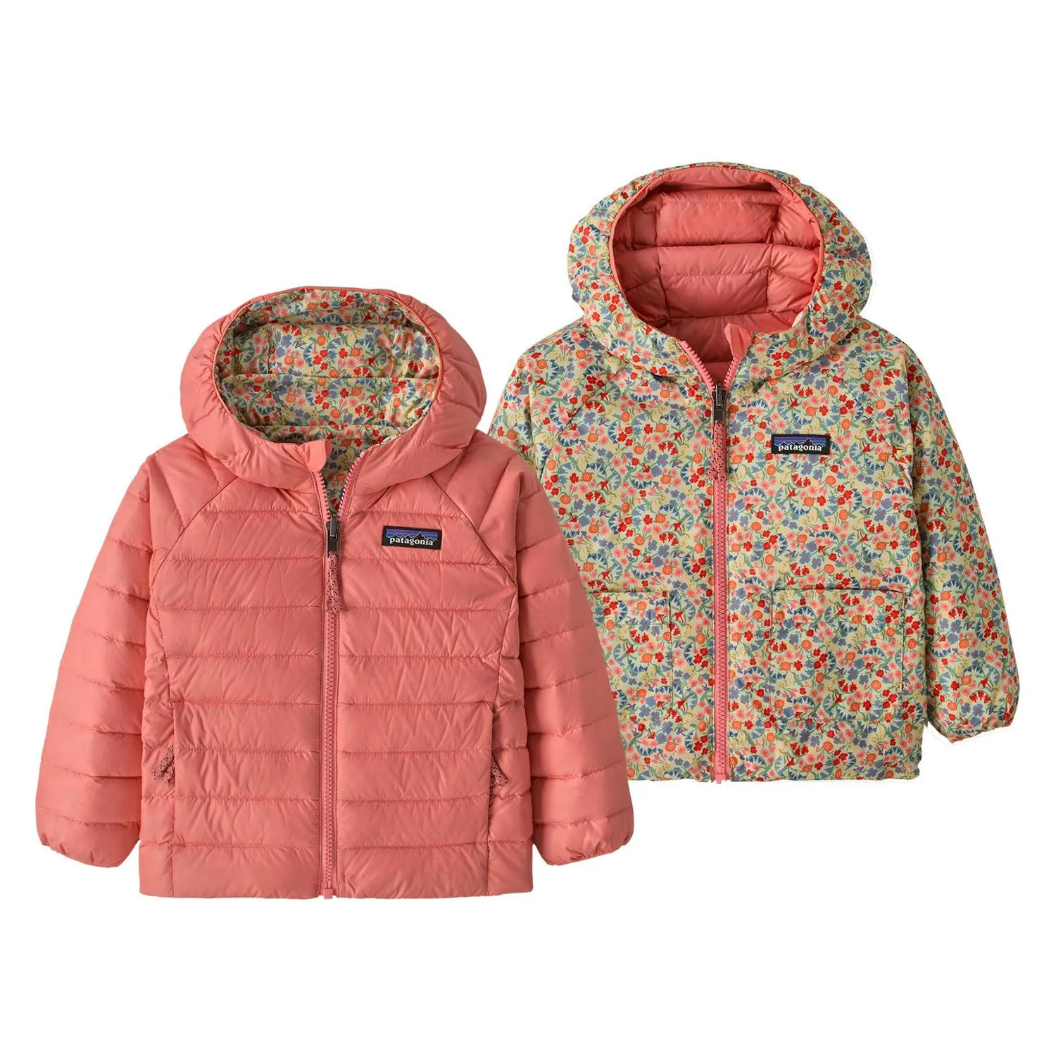 

Толстовка reversible утепленная с капюшоном, для малышей Patagonia, Tiny World/Lichen Green