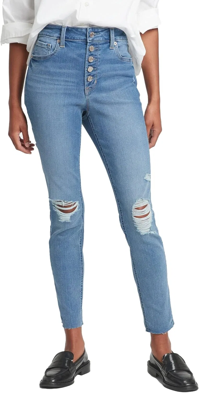 Джинсы GAP High Rise Legging, средний биль
