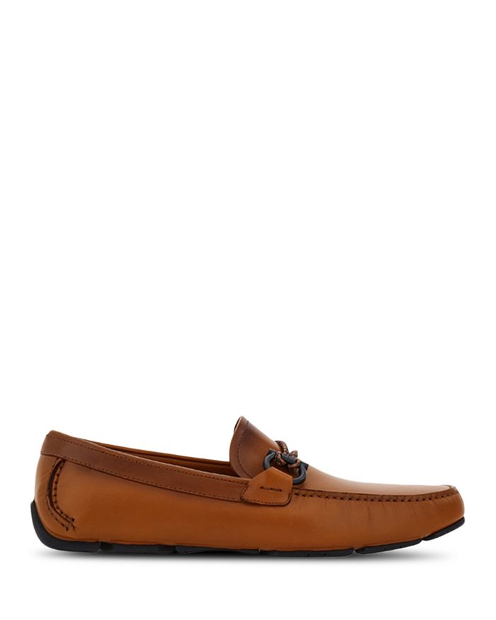 

Мужские водительские лоферы Front 4Vit с орнаментом Gancini FERRAGAMO, коричневый/бежевый
