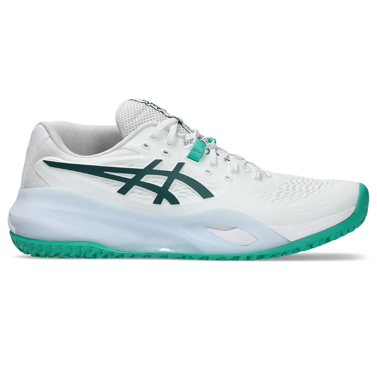 Мужские кроссовки для тенниса «GEL-RESOLUTION 10 OC» от ASICS, White-Darkneptune(101) — фото 2