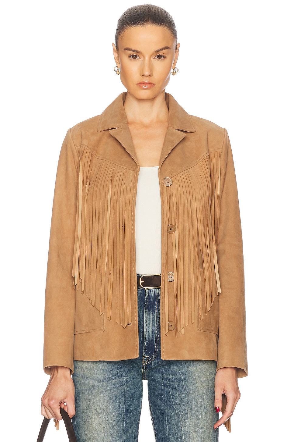 

Жакет Geraline Loveshackfancy, Camel