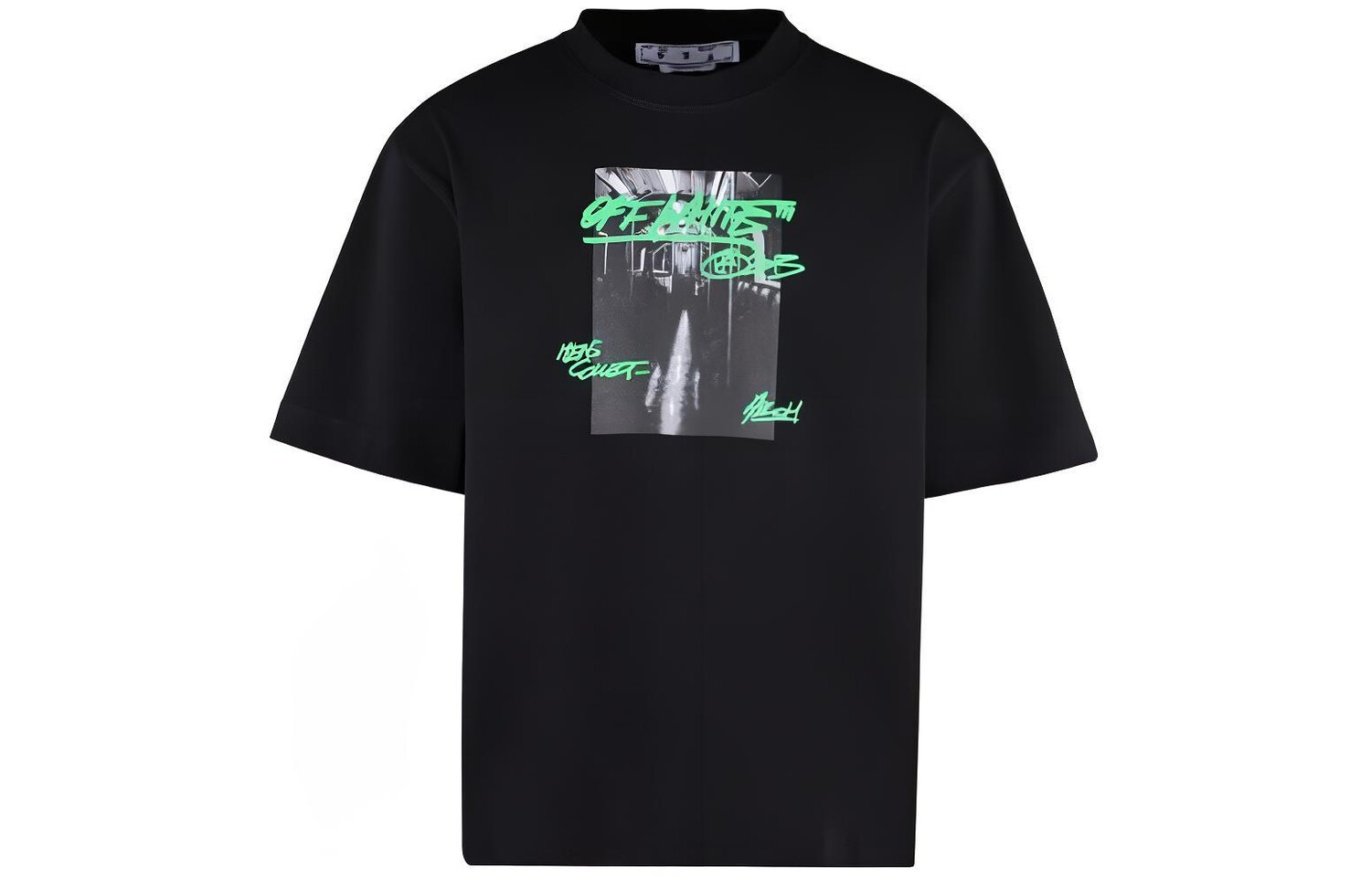 

Футболка мужская Off-White, черный / зеленый